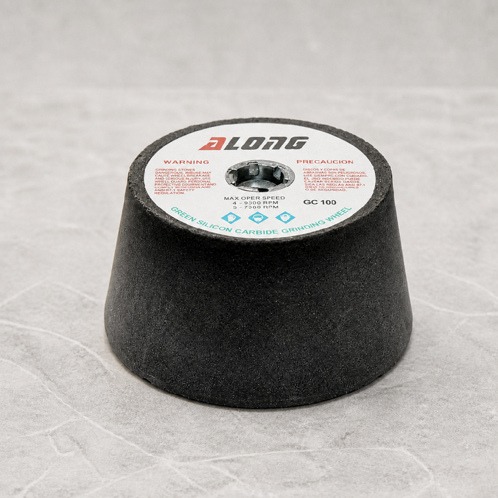 Шарошка бакелитовая ALONG конус d100*50*M14 #100 С