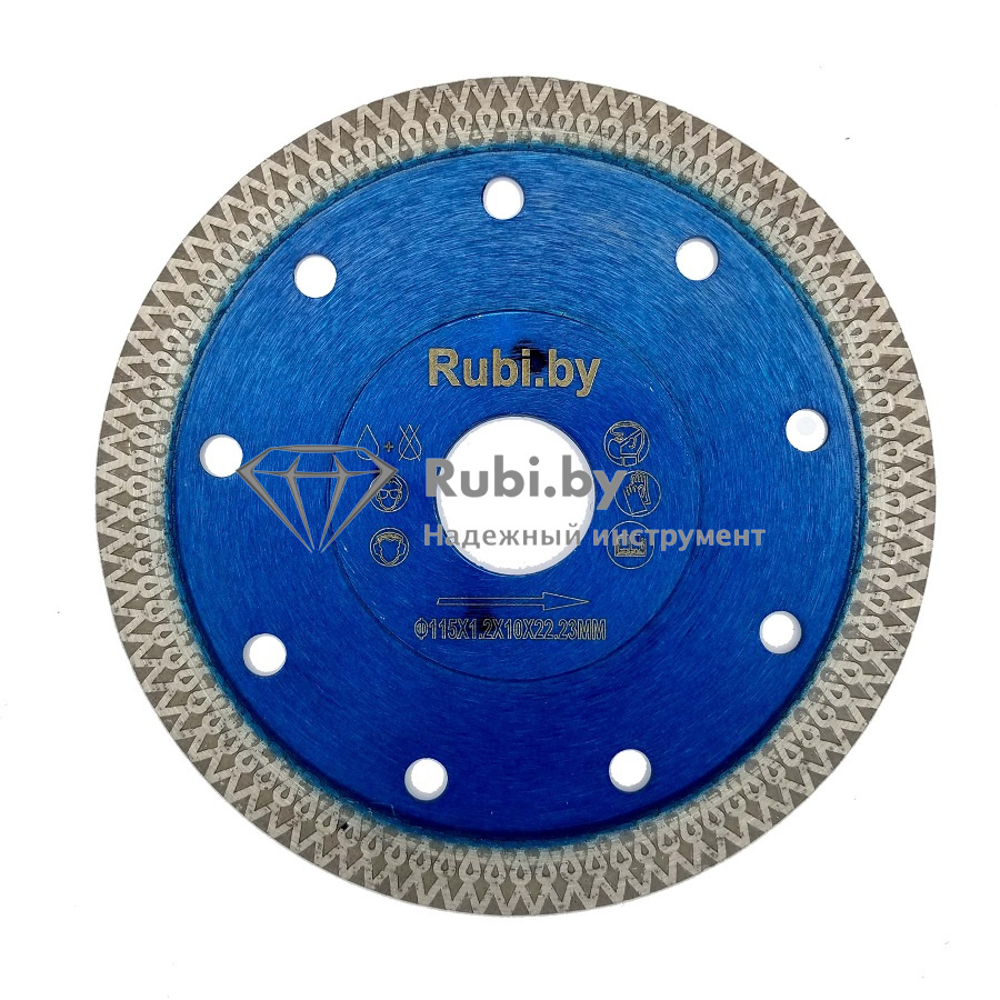Алмазный диск для керамогранита VERON RUBI.BY ультратонкий d150*22.23  1.6*10mm  D 