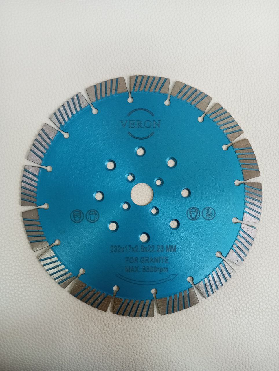Алмазный диск по граниту VERON1 d230x10x22.23 сегментный  D 