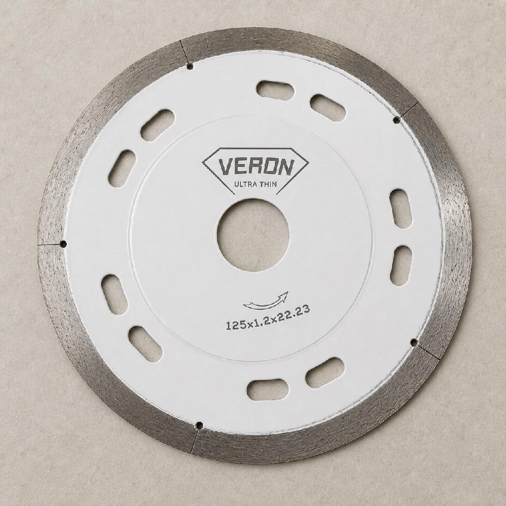 Алмазный ультратонкий диск для керамогранита VERON d125*1,2*22.23 H