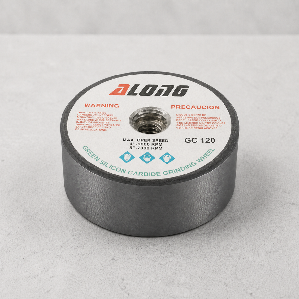 Шарошка бакелитовая ALONG прямая d100*50*M14 #120 E