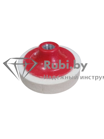 Круг фетровый на опорной тарелке d100х20 твердый H