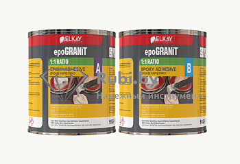 Фото Эпоксидный густой клей для камня ELKAY EpoGRANIT EG2001 белый (1,0 + 1,0 кг) (Турция)  для камня 