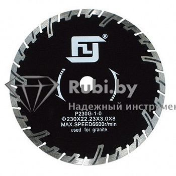 Алмазный диск по граниту VERON FEIYAN P230G-1-0 сегментный с зубом 22,23  С 