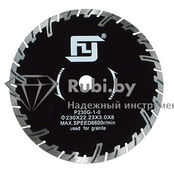 Алмазный диск по граниту VERON FEIYAN P230G-1-0 сегментный с зубом 22,23 С