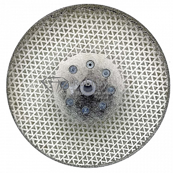 Алмазный диск по мрамору MARIBLE+ d230х2,5х5хM14 мульти-тубро двухсторонний (Китай) Н 