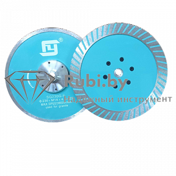 Алмазный диск по граниту VERON FEIYAN SG230G-F d230х3.2х30xM14 мульти-турбо GABBRO  СА 