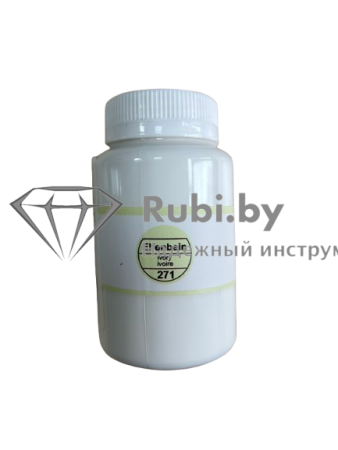 Фото Акриловая краска БЕЛАЯ для букв и портретов 150 мл (Индия) по граниту