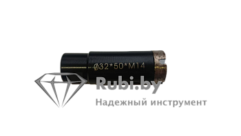 Алмазная коронка WL d32х50х10хМ14 E