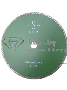 Алмазный диск по граниту Wanlong W-образный  GABBRO d600x15x3,6x60 сегментный  С 