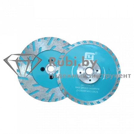 Алмазный диск по граниту VERON FEIYAN SG125G-F d125х3.2х30xM14 мульти-турбо GABBRO  C 