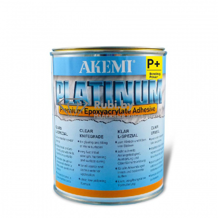 Фото Клей для камня эпоксиакрилатный густой AKEMI 10725 Platinum Pre прозрачный 0,9л (Германия) A