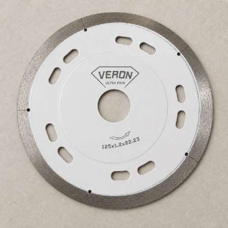 Алмазный ультратонкий диск для керамогранита VERON d125*1,2*22.23 H