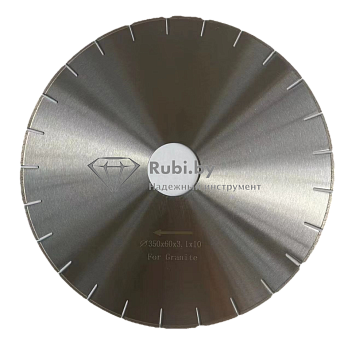 Алмазный диск HANFENG по граниту d350x60х3.1х10 сегментный   H 