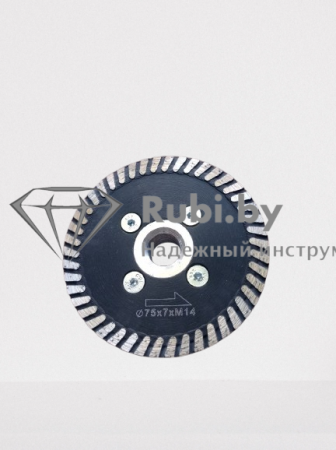 Алмазный диск по граниту Lasting Black d75x2.2x9xМ14 турбо  С 